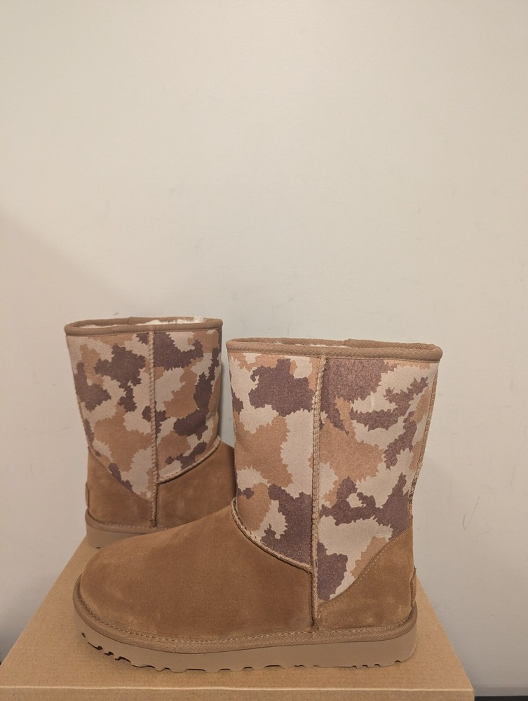 Ugg Australia Womens Short Jagged Camo Boot  Size 8 NIB