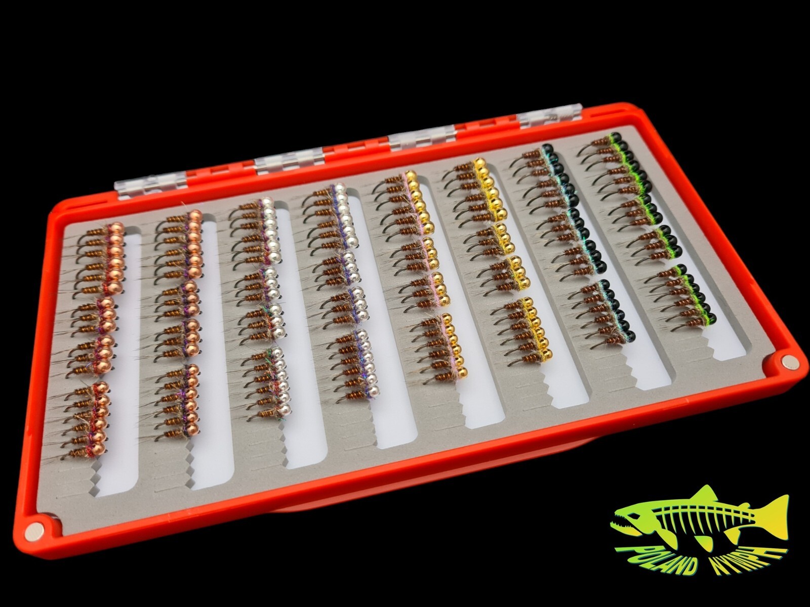 Polandnymph French PT Box 144 Euro Nymph size 12, 14 and 16  Jig Hooks BL - Image 4