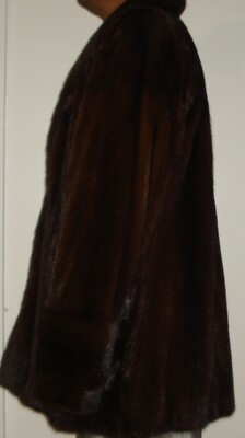 Men's American Legend Mahogany Mink Fur Jacket / Coat Size 42-44