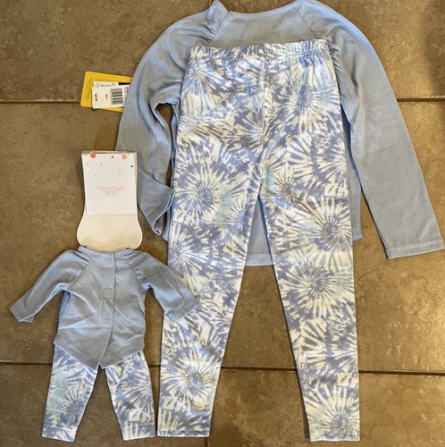 Saint Eve Kids Girls 4 Piece Soft Sleepwear for Dolly and Me Blue Set Size 6 NWT - Picture 9 of 14