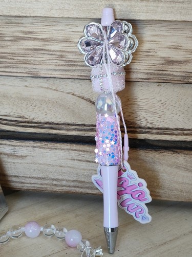 Penna alfa donna/adolescente fai da te Jojo fatta a mano con quaderno e bracciale OOAK set regalo - Foto 3 di 4