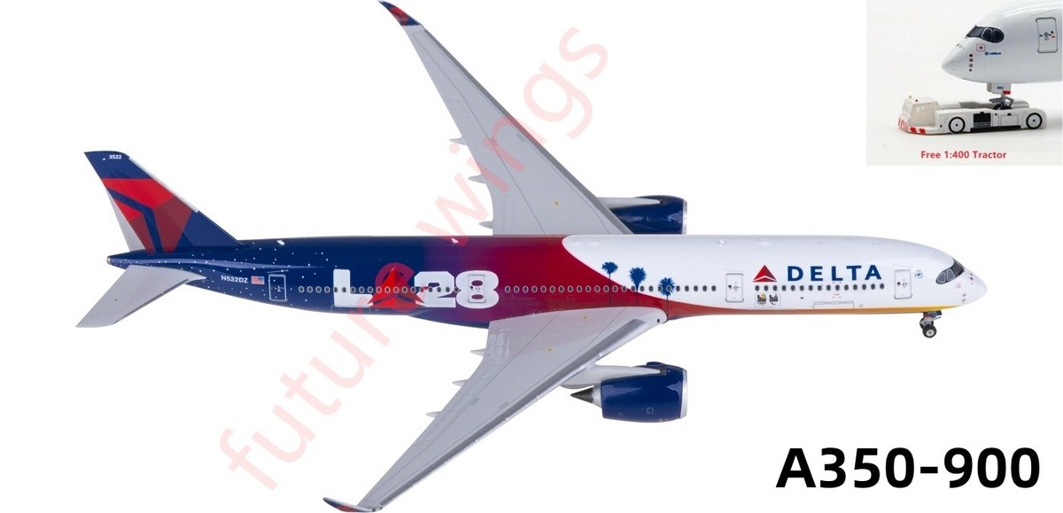 デルタ航空 A350-900 N522DZ 1:400スケール 1:400 Phoenix PH04587 Delta Airlines A350-900 N522DZ
