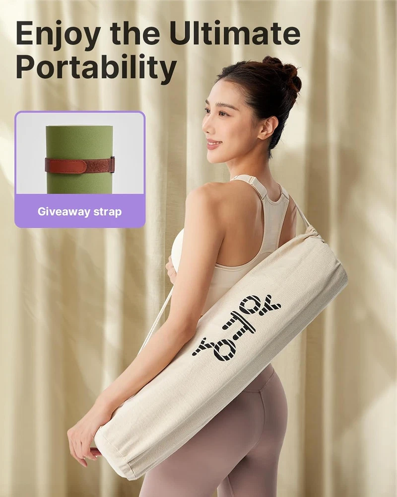 Eco-Friendly Non-Slip Hot Yoga Mat with Anti-Tear Design, Made from Natural Rubber for Enhanced Grip and Durability