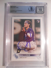 Josh Lowe 2022 Topps #479 Signed GRADE 10 Auto Autograph Beckett Slabbed