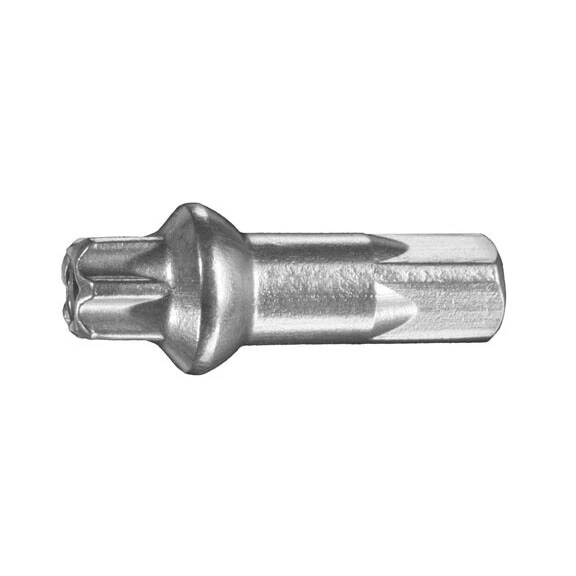 NUEVO - DT Swiss ProLock Squorx - Pezones de aluminio: 2,0 x 15 mm, plata, 100 piezas Foto 2 de 2