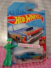2018 i Hot Wheels '69 DODGE CORONET SUPERBEE 206 blue;mc5 HW FLAMES CASE J/K