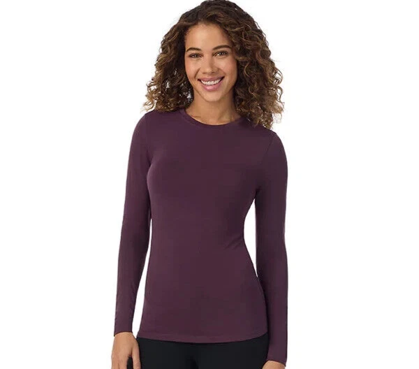 Cuddl Duds SoftWear Stretch Base Layer Top - Long Sleeve Crew Neck NWT (D1)