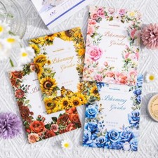 20 Sheets Flower Garden PET Stickers DIY Scrapbooking Journal Album Card Crafts