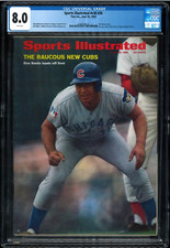 1969 Ron Santo Cubs Sports Illustrated CGC 8.0 Magazine Newsstand 6/30/69 POP 1