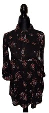 Zunie Medium 10/12 Junior Girls Long Sleeve Collared Mini Short Floral Dress