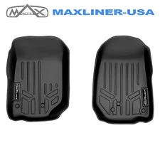 SMARTLINER Custom Fit Floor Mats 1st Row Liner Set OEM 2007-2013 Jeep Wrangler