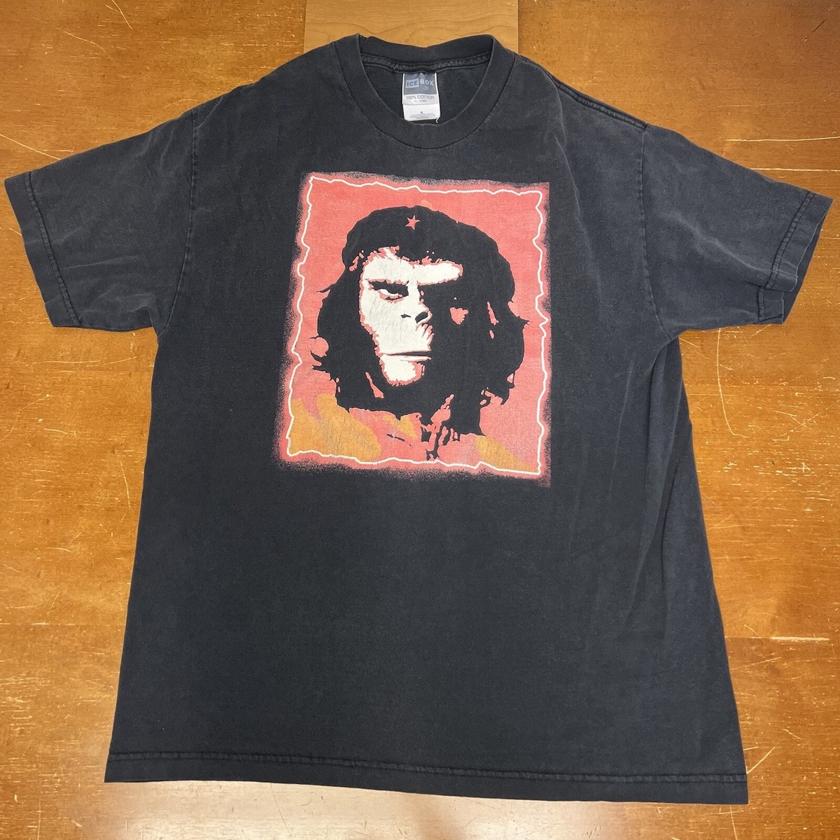 Vintage Planet Of The Apes Shirt Mens Medium Black Che Guevara