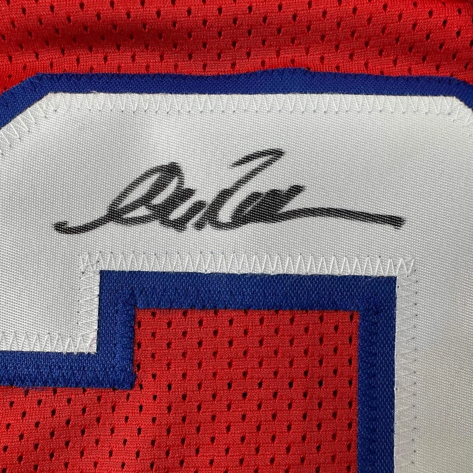 Framed Autographed/Signed Andre Reed 33x42 Buffalo Red Jersey PSA/DNA COA - Image 2 of 2