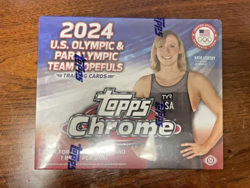 2024 Topps Chrome U.S. Olympic/Paralympic Hopefuls Factory Sealed Hobby Box