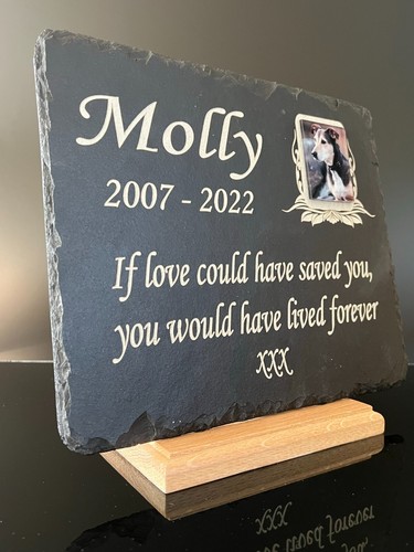 Burial Grave Marker. Cemetery Cremation Plot Plaque with Photo. Various Sizes. - Picture 20 of 52