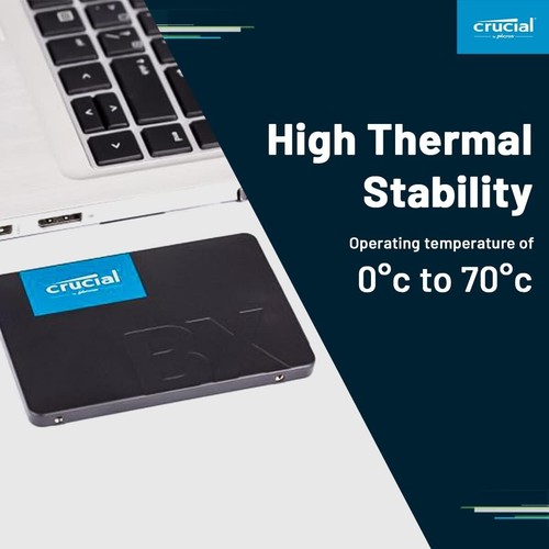 Crucial BX500 500GB SATA 3D NAND SATA 2.5-Inch Internal SSD CT500BX500SSD1 - Picture 4 of 6