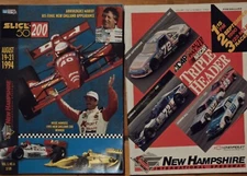 1990 NHIS AUTO PALACE NASCAR PROGRAM/1994 SLICK 50 200 INDYCAR RACE PROGRAM 