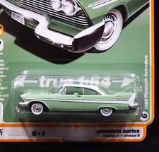 Auto World AW 58 1958 Plymouth Belvedere Classic Chrome Collectible Ca G2U