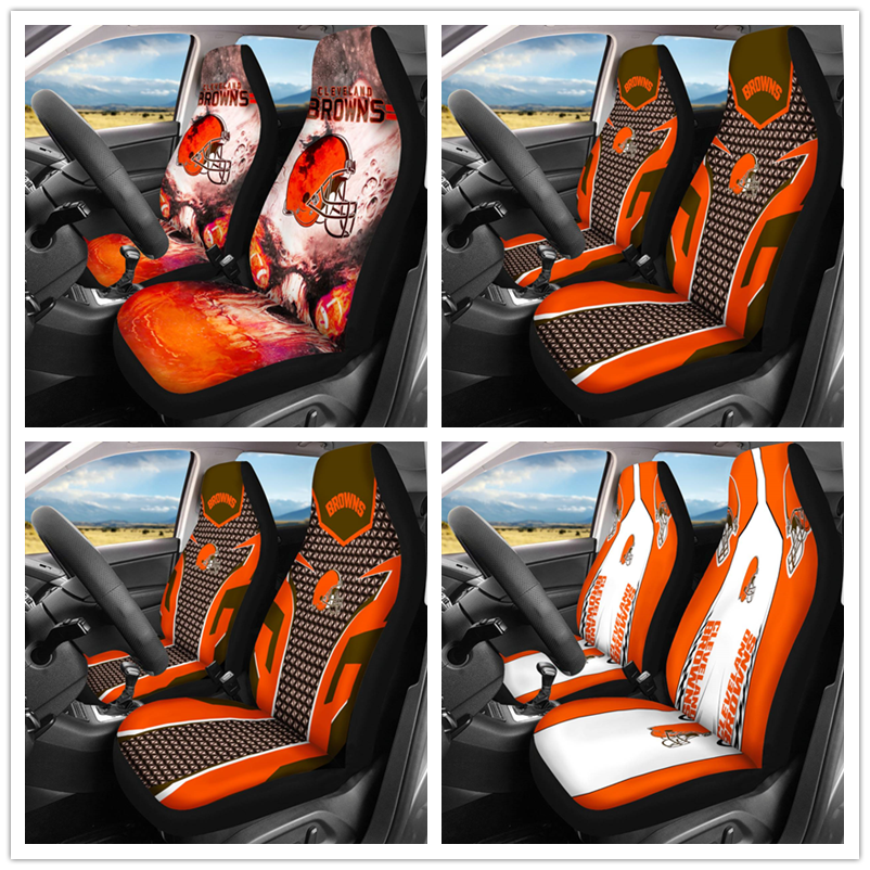 Car Seat Cover Personalized Nonslip Seat Protector 2Pcs for Cleveland Browns