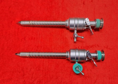 Laparoscopic Spiral Trocar Cannula 10mmx90mm Reusable Surgical Instruments-2 nos