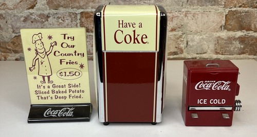 Retro Coca Cola Marke Serviettenhalter Tisch Werbung Zahnstocher Spender Diner