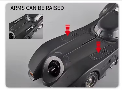 1:18 Scale The Batman Batmobile 1989 DC Comics Diecast Car Toy with Lights NEW - Imagen 5 de 7