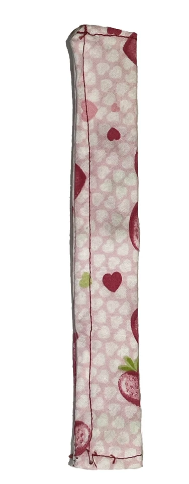 Dog Collar Cover Red Hearts 6.5" Neck Size XS Valentines Easy Care NEW - Image 3 of 4