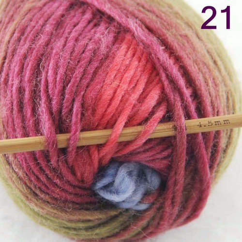 C Lo último Multicolor 1 Bolas x 50g Grueso Prendas de Punto Bufanda Mufla Suave Lana Hilo 21 - Imagen 4 de 24