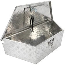 Aluminum 39"x16.5"x12" Trailer Tongue Tool Box Truck Bed Underbody Storage +Lock