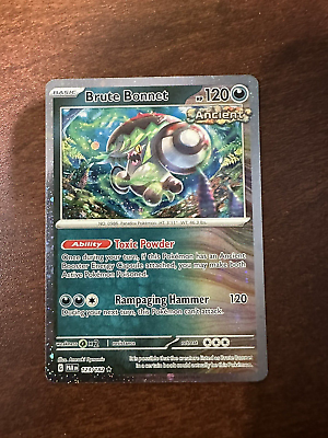 Pokémon Card - Brute Bonnet 123/182 Cosmo Holo - Paradox Pokémon Card - Brute Bonnet 123/182 Cosmo Holo - Paradox