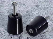 2014-2026 Honda Grom BLACK BILLET BAR ENDS