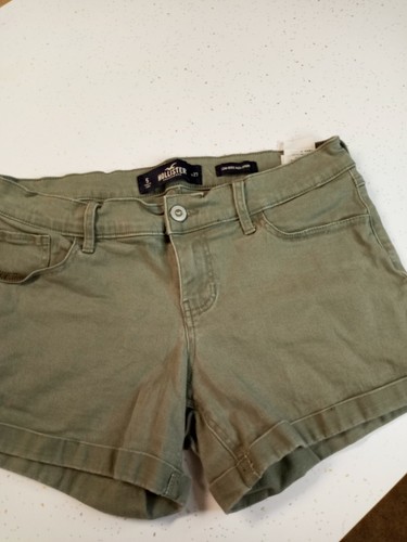 midi short Khaki Green Cuffed Shorts Sz 