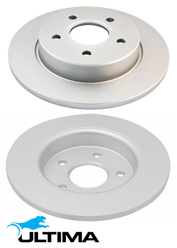 REAR SOLID DISC BRAKE ROTOR SET FOR FORD FOCUS LV HXDA 1.6L I4 SUITS 15'' WHEELS