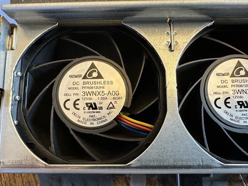 Conjunto de bandeja de ventilador de servidor Dell PowerEdge R720 R720XD con 6 ventiladores - PN3W9 - Imagen 2 de 5