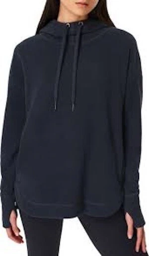 sweaty-betty escape luxe ribbed draped italy luxury yoga hoodie