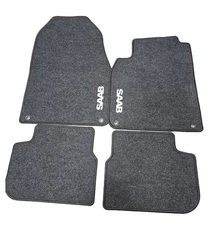 Genuine Saab Floor Mat Set - Black For 2008-2011 Saab 9-3 12825834-AB