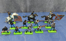 Vintage Britains Deetail ACW American Civil War - Lot of 3 Cavalry 9 Infantry