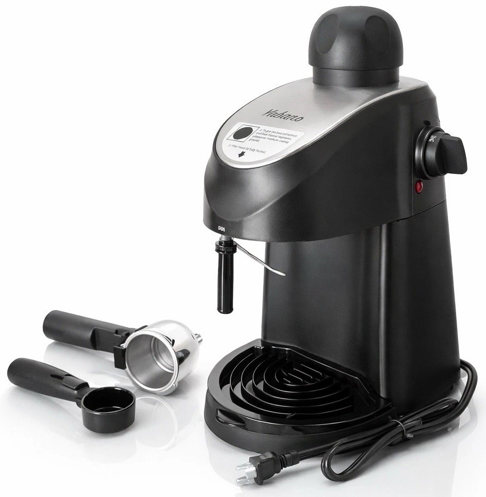 Espresso Cappuccino Machine w/ Accessories &ndash; Glass Carafe,
