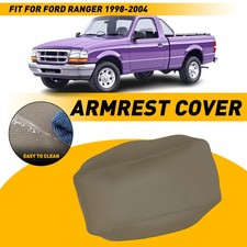 Center Console Armrest Lid Leather Cover Beige For Ford Ranger 1998 1999-2003 04