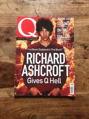 Q Magazine September 2000 Richard Ashcroft Cover Music Magazine