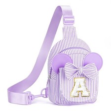 Easter Basket Stuffers - Gifts for Girls Kid Sling Bags, 2 3 4 5 6 Purple A