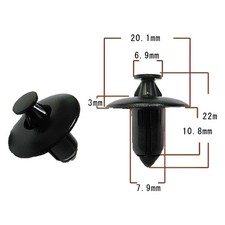 Plastic Rivet 22 x 20.1 for KYMCO MXU 400 2008 A40000 (MPN 121832007)