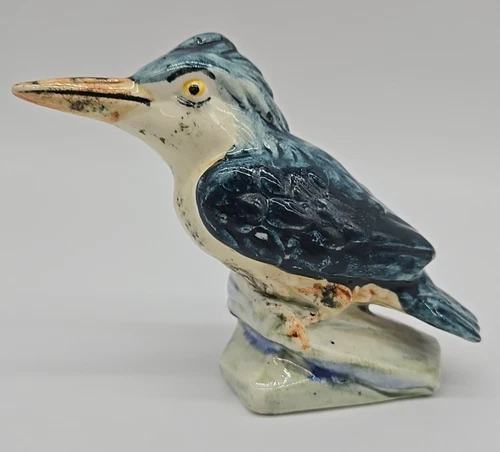 Vintage STANGL Art Pottery Bird#3406S"Kingfisher"signed NO CHIPS GREAT COLOR
