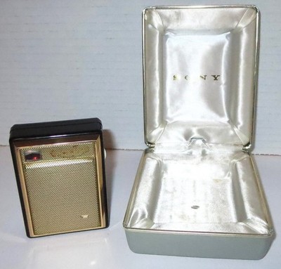 Rare Early Sony TR-730 Micro Transistor Radio 1960 Original Hard