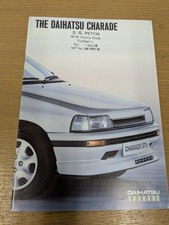 Diahatsu Charade range sales brochure circa 1988