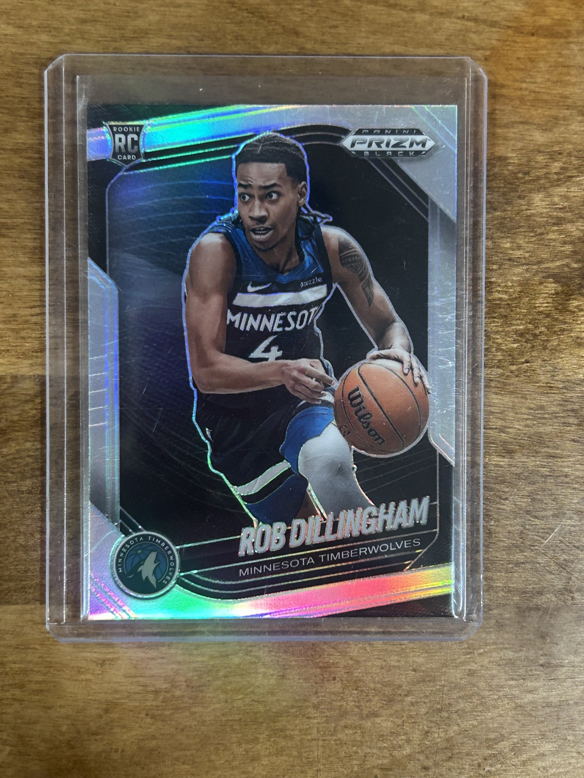 2024-25 Panini Prizm Black - Rob Dillingham, Rob Dillingham #39 Silver Prizm