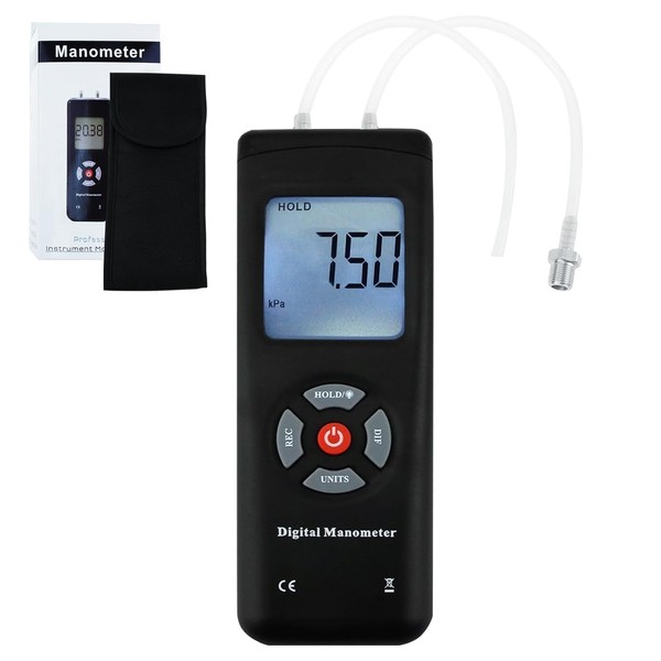 Digitaler Manometer Luftdruck MessgeräT Mit 11 Einheiten Speicher-image