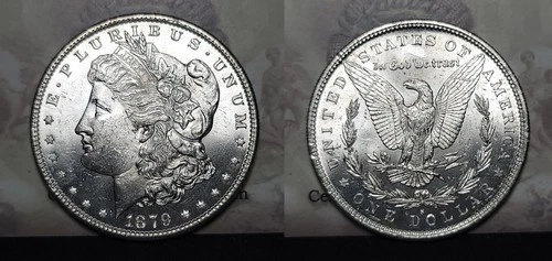 1879-S Morgan Silver Dollar $1 Choice BU