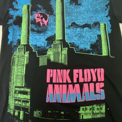 T-shirt Pink Floyd Animals Band blu liquido uomo taglia small nera manica corta - Foto 5 di 11