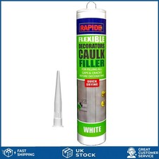 Rapid Fast Drying White Flexible Decorators Caulk Acrylic Filler Sealant 280ml